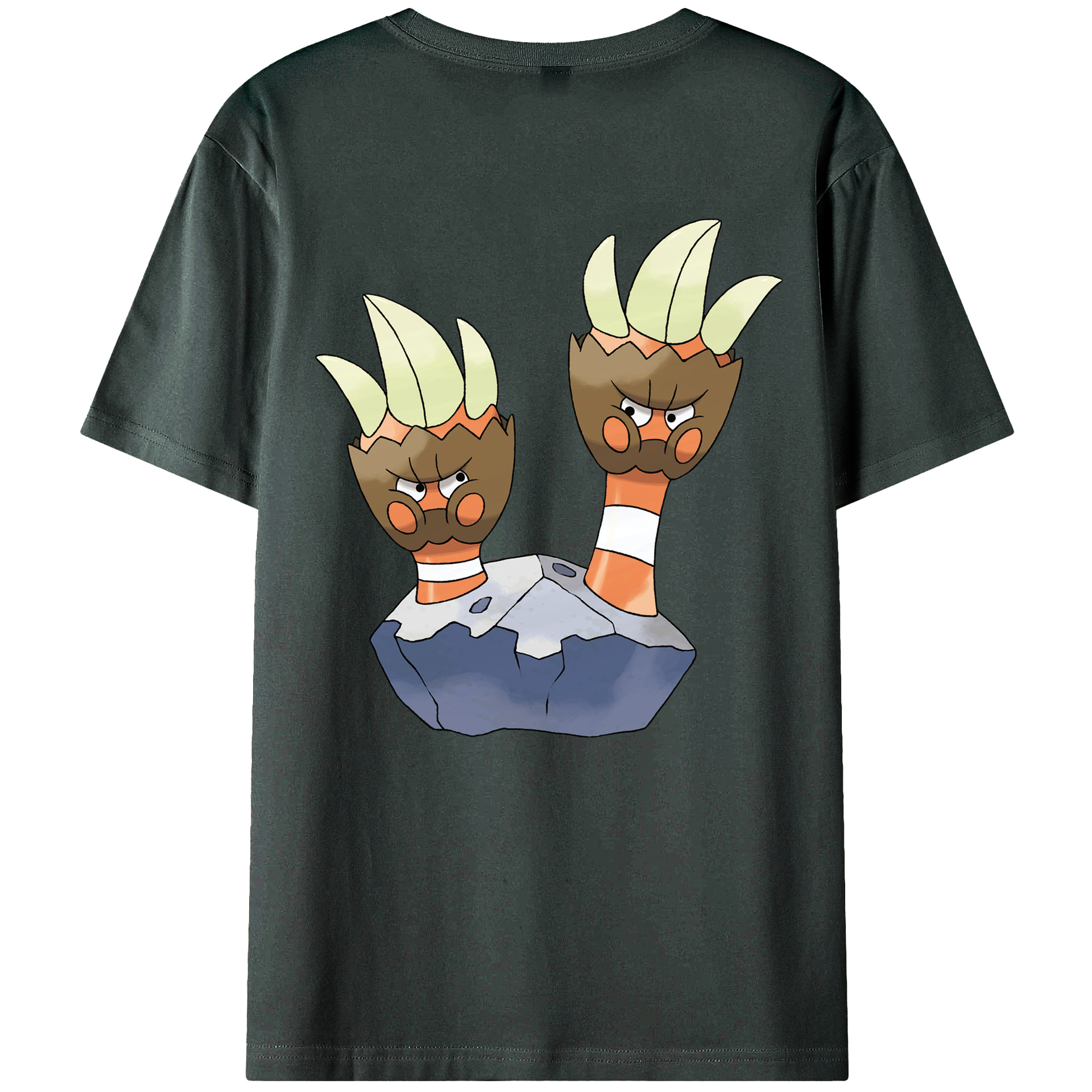 （画像用） ポケットモンスター Pokémon 綿100％ メンズ半袖Tシャツ（バックプリント） 通気性